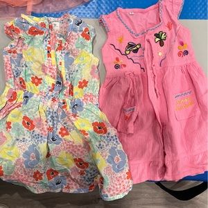Pink and multicolor 3T dresses
